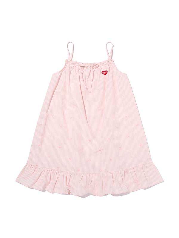 KIRSH Mellow Ruffle Point Pajama Dress [Light Pink]