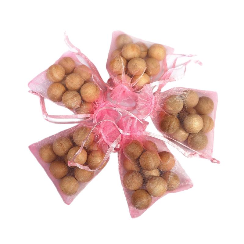 Bagged Pure Camphor Wood Balls - Natural Insect Repellent & Moisture-Proof Pest Control Strips