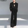 INCERUN Костюмы из двух предметов Мужские Слои с длинным рукавом Тонкий блейзер Длинные прямые брюки Вечерние комплекты