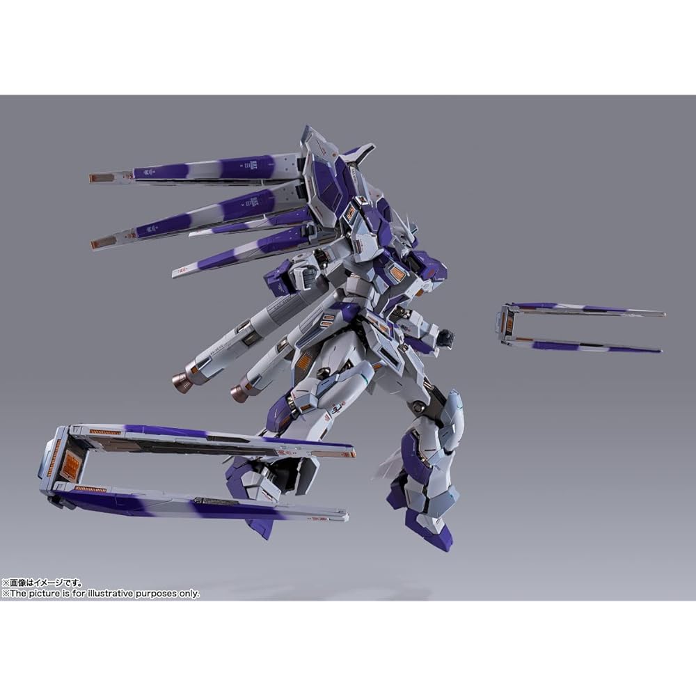 TAMASHII NATIONS Metal Build Мобильный доспех Гандам Hi-Nu Гандам Фигурка 205 мм ABS ПВХ Литой металл Окрашенная Фигурка действия