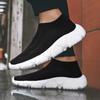 Men's Shoes Plus Size Summer New Lightweight Soft Sole Men's Sneaker Flying Woven Breathable Socks Casual Men's Shoes