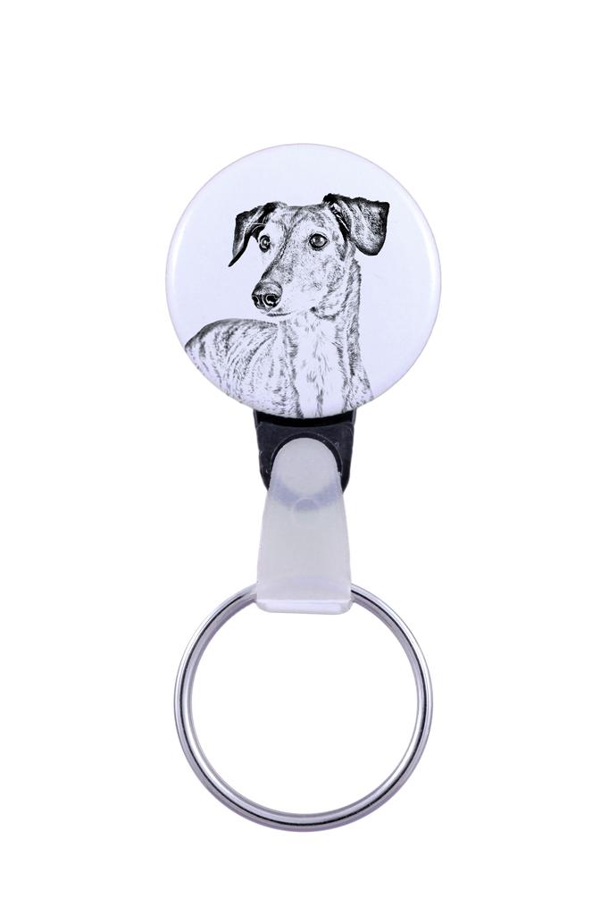 Салюки, персидская борзая, арабская борзая, газель-хаунд - брелок с портретом собаки, подвеска с фирменной графикой бренда Art-Dog
