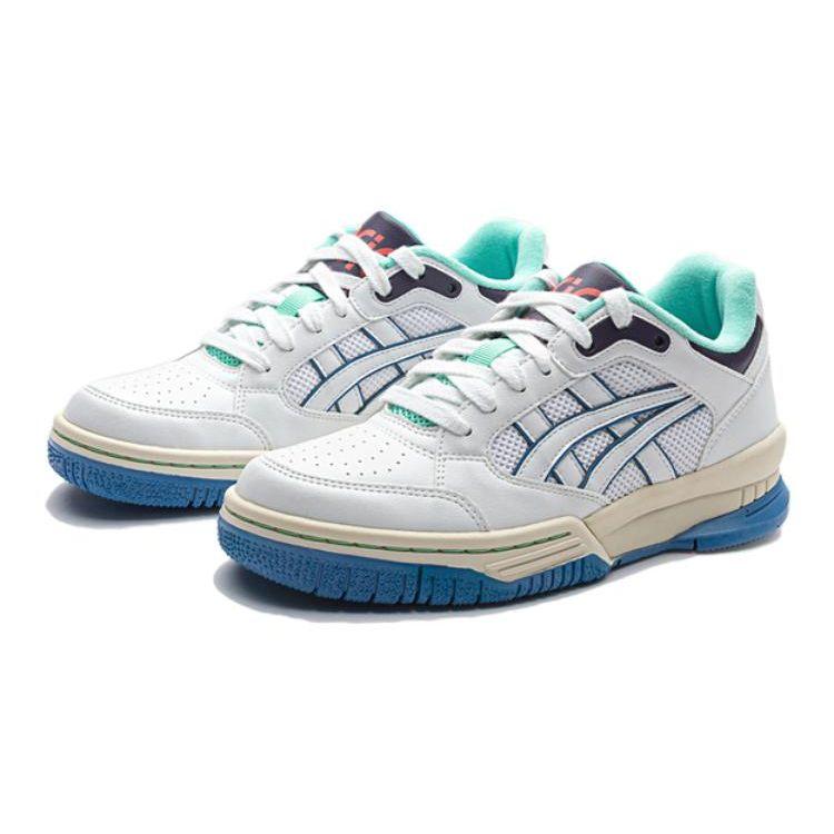 Asics Gel-Spotlyte Удобные Универсальные Низкие Детские Баскетбольные Кроссовки Детские баскетбольные кроссовки Белый Синий 1204A127-101
