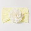 New Jacquard Baby Elastic Headband Cute Solid Color Flower Children's Headband Four Seasons Thin Baby Jewelry