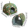 Hamster Bed 2 Pieces Soft Warm Comfortable Cage Supplies Small Animals Habitat House Nest For Bunnies Ferrets Chinchillas