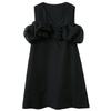 Безрукавное платье-миди А-силуэта с V-образным вырезом Sancai из смесовой ткани лиоцелл