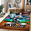 Looney Tunes: Name Frames Customize Text Floor Rug Office Rug Suitable for Dining Room Living Rooms Outdoor Kitchen Anti-slip Rug Office home decor
