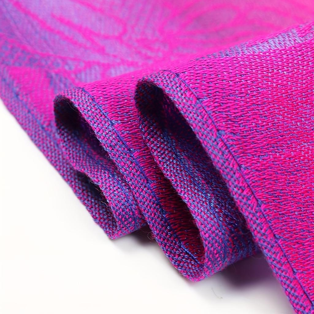 Elegant Peacock Jacquard Tassel Scarf - Gradient Color Shawl for Windproof Sunscreen - Perfect for Mardi Gras Party