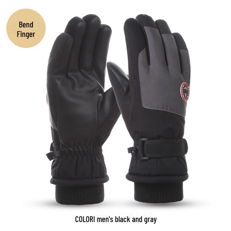 Зимние термоперчатки унисекс: Утепленный, водонепроницаемый, ветрозащитный, нескользящий, идеально подходит для катания на лыжах и велосипеде