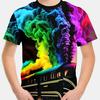 Racing Cars Graphic Printe T Shirts Boys Girls Gift Kids Short Sleeve Tops for Children Clothes from 2 To 8 Years Boys T-Shirts