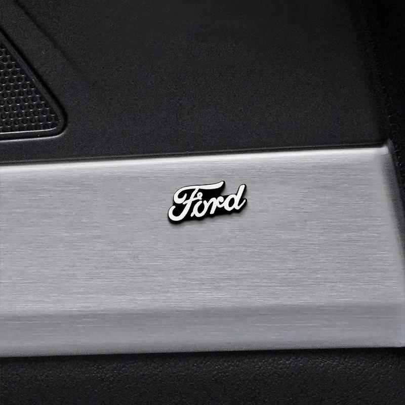 Car Audio Decorate 3D Aluminum Badge Emblem Stickers For Ford Focus Mk3 Fiesta Ranger Fusion Mondeo Mustang Fusion Kuga Ecosport CVY1