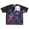 Night HF Saber Alter Full Graphic S Size Fate/stay Double-sided T-shirt