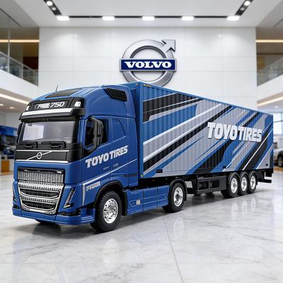 1:43 Volvo FH16 Globetrotter 750 XXL Прицеп Легкосплавная Модель Автомобиля Литье под Давлением и Игрушечные Транспортные Средства Масштабная Модель Автомобиля Игрушка Для Детей