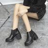 2025 Autumn and Winter New British Style Platform High-heeled Martin Boots Women's Fashion Versatile, Comfortable and Thin Thick-heeled Women's Boots