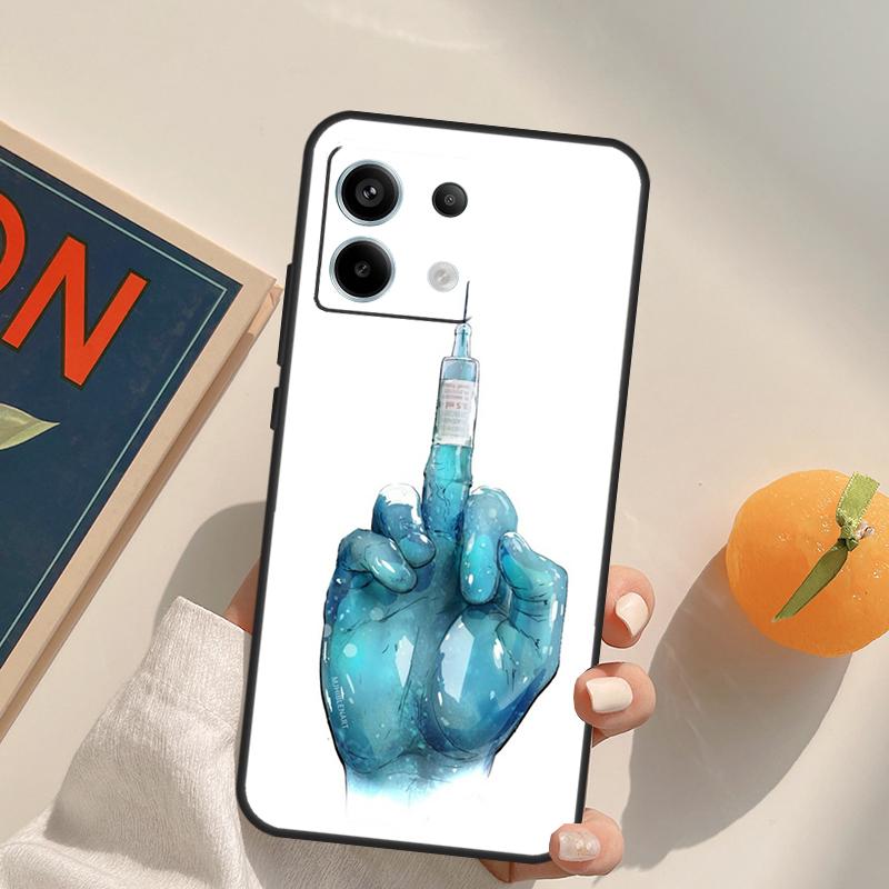 Чехол Funda для Xiaomi Redmi Note 14 13 9 10 11 12 Pro 9S 10S 11S 12S Redmi 13C 10C 12C 14C с рисунком 'Медицина Доктор Медсестра'