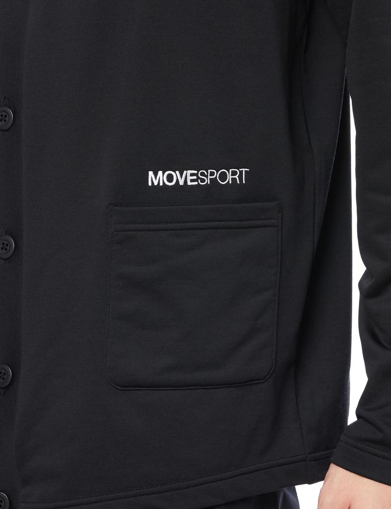 Cardigan Descente Fleece Hari Koshi Stretch MVSP BKM O [Move Sports] S.F.TECH