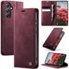 Кожаный чехол-книжка с карманом для карт для Samsung Galaxy S25 S24 S23 S22 S21 S20 S10 A55 A56 A54 A53 Магнитная подставка Противоударная задняя крышка