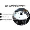 Установленный на автомобиль ручной клэппер-цимбал, инструмент ручной цимбал, украшение на вентиляционное отверстие кондиционера автомобиля, аксессуары для стойки цимбал для барабанов