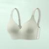 Women Bra Adjustable Shoulder Strap Push-up Anti-snagging Solid Color Full Coverage Wire-free