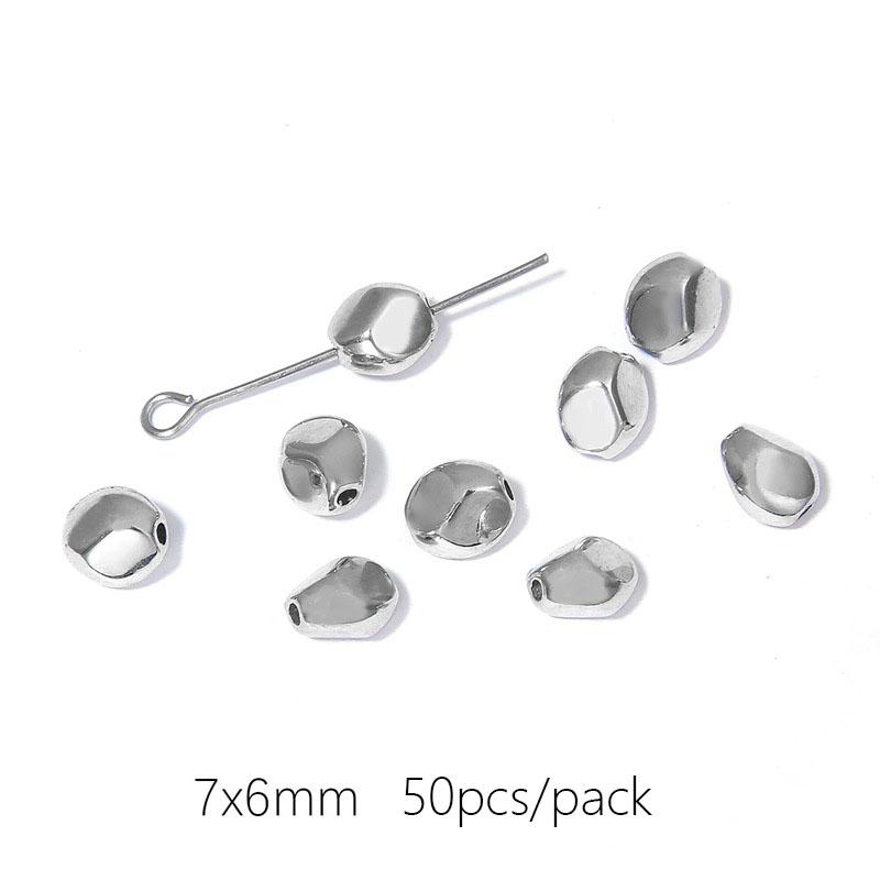 10-50 шт./упак. популярные высококачественные позолоченные белые K-образные свободные нерегулярные разделительные бусины DIY ожерелье браслет ювелирные изделия аксессуары для изготовления ювелирных изделий ручной работы