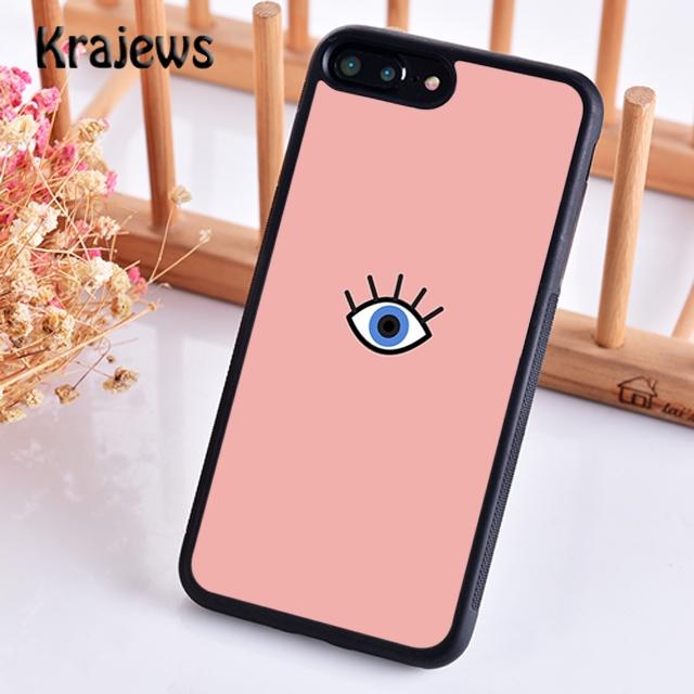 Мягкий чехол Krajews EVIL EYE Collage для iPhone 14 5 6s 7 8 plus X XR XS 11 12 13 pro max Samsung Galaxy S21 S22ultra