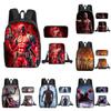 Student Deadpool 3pcs School Bag Backpack Lunch Bags Pencil Case Kids Gifts