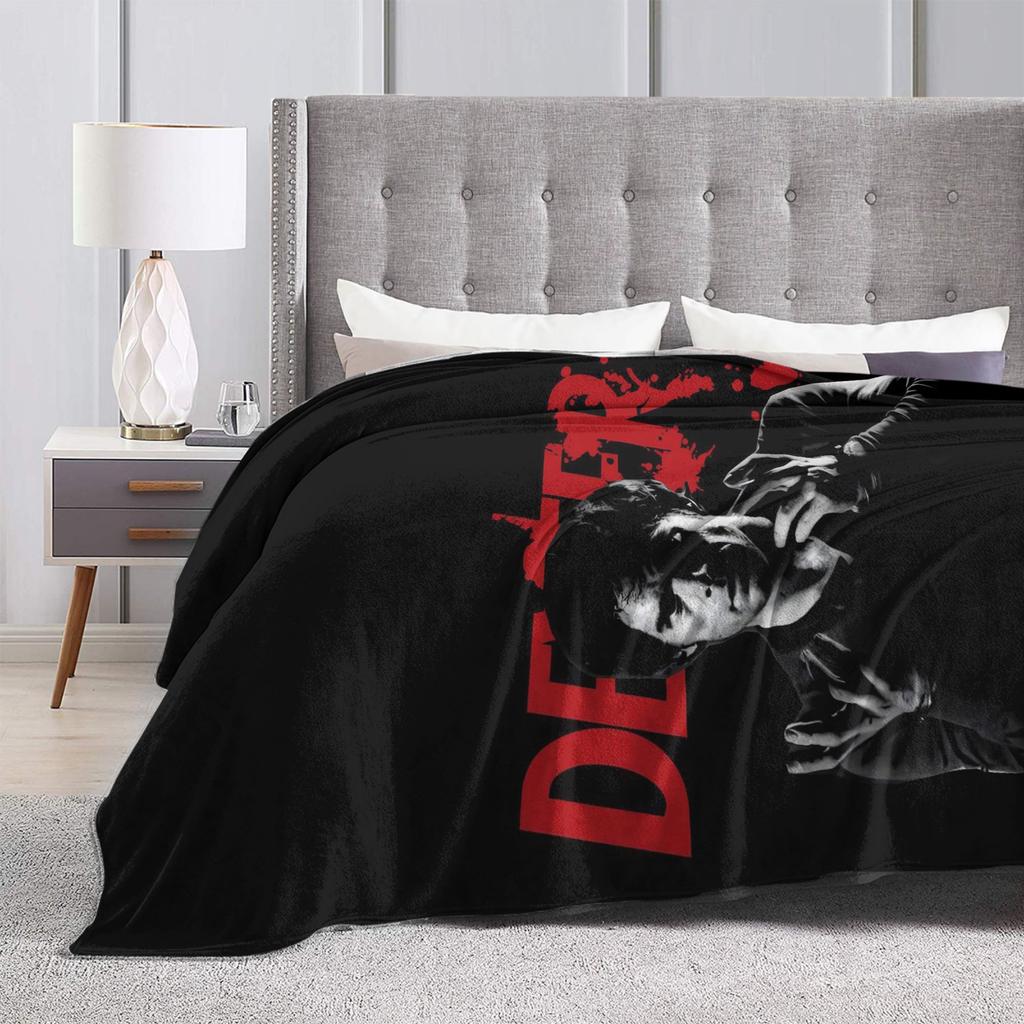 Dexter Morgan Soft Blanket Child Plush Throw Blanket Aesthetic Outdoor Flannel Bedspread Sofa Bed Cover