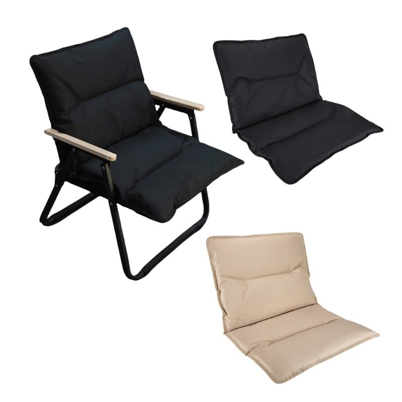 Comfortable Camping Chair Pad Outdoor Chair Cotton Cushion Stadium Seats Pad for Travel Picnic Beach Music Festival