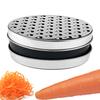 Терка для сыра с контейнером Многофункциональная из нержавеющей стали Слайсер Резак для картофеля, огурца, моркови, лука, лимона, имбиря Кухня