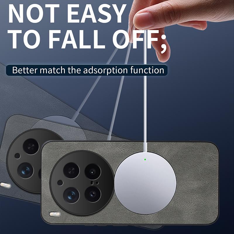 Для Vivo X300 Pro Чехол для телефона из кожи нового стиля Для Vivo X300 Pro Для Magsafe Магнитная беспроводная зарядка Чехол X300 Pro Чехол для телефона