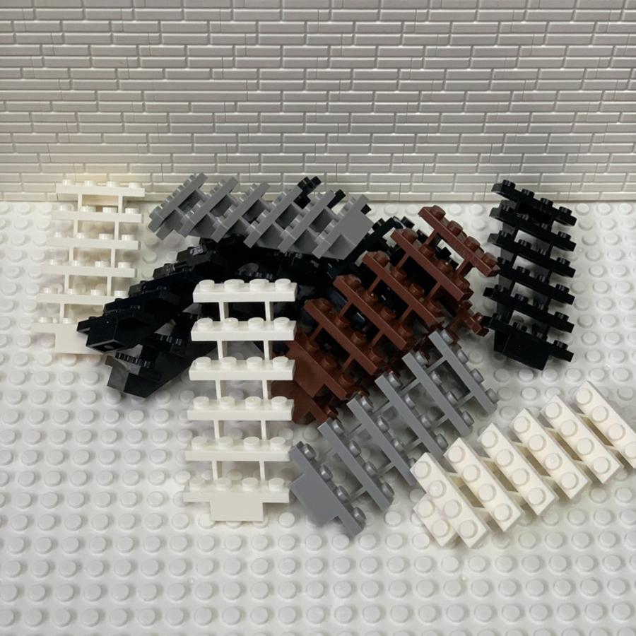 16PC Staircase MOC Bricks 7x4x6 House Stairs Straight Open 30134 Steps Ladder Modular My City Building Block Particles Children