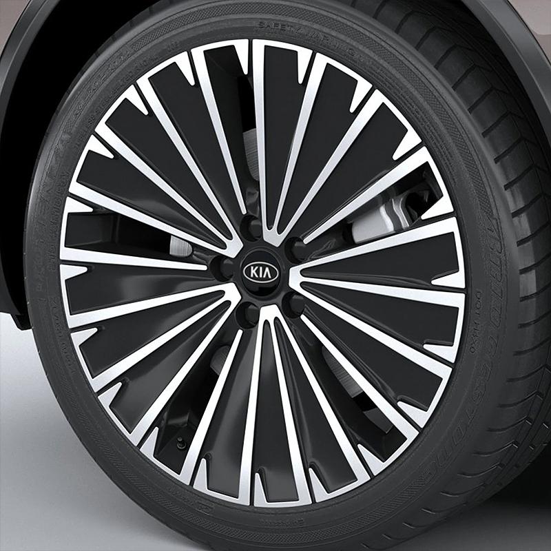 COZN3 4Pcs Car Tire Wheel Hub Center Cover Badge Sticker For Kia Sportage Carnival Seltos Sorento Rio Borrego Ceed Forte K3 K5 EV3 EV6
