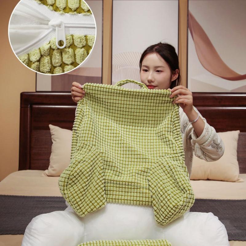 Однотонные Удобные Подушки для Снятия Стресса Минималистичные Мягкие Дышащие Подушки-Спинки У Кровати Дивана Подушка для Поддержки Шеи и Поясницы