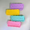 DIY Silicone Hole Pen Bag Large Capacity Pencil Case New Student Stationery Bag