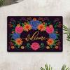 Vagonik Welcome Flower Digital Printed 50 X 70 Cm. Decorative Multi-Purpose Interior and Exterior Door Mat
