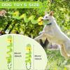 Squeaky Dog Toys, Chew-Resistant Dog Rope Toy with Squeaker & Crinkle Paper, Interactive Squeaky Tug of War Doggie Toy, Dog Toys for Small, Medium, an