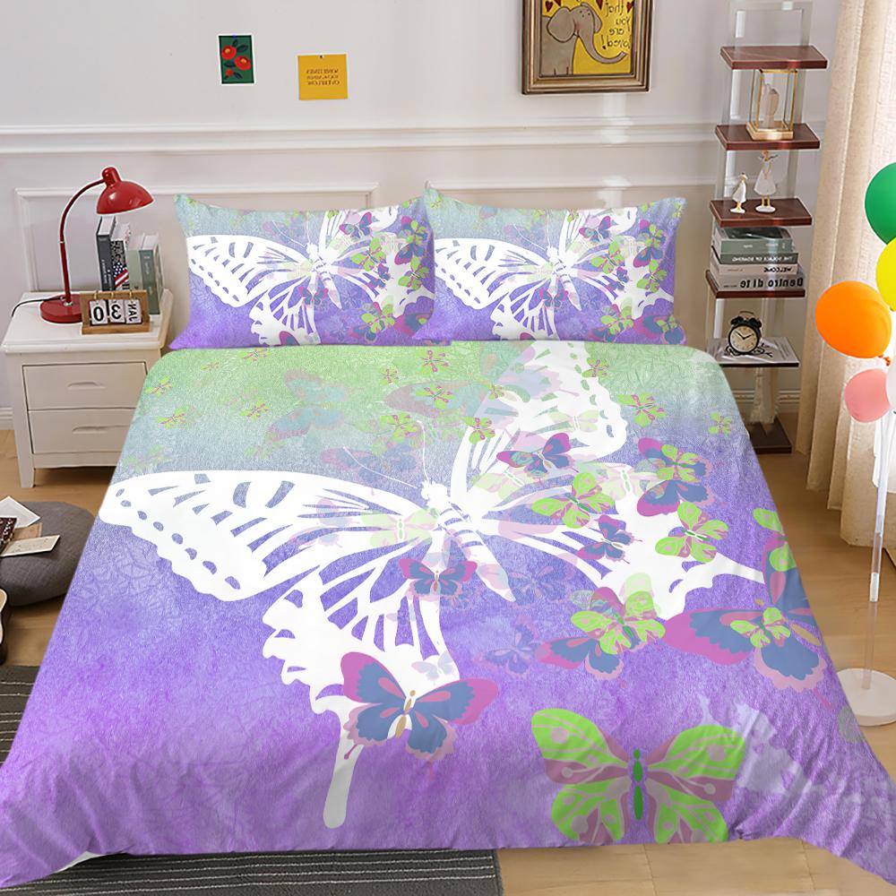 Insect Series Bedding Set 3D Digital Printed Quilt Cover and Pillow Cover 2/3 Pieces Full Size Bedding Set Home Decoration Bedding Set