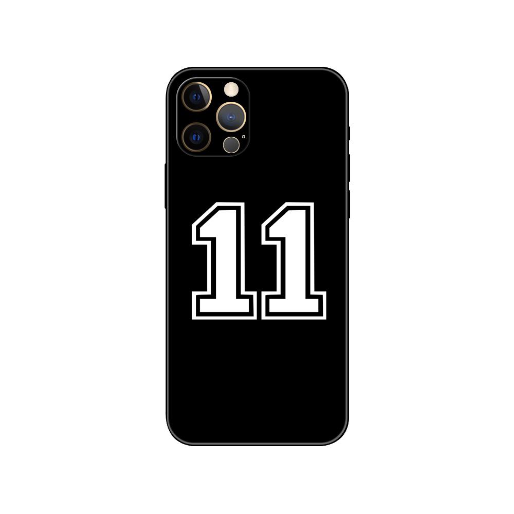 Чехол для телефона Football Lucky number для iPhone 5 5s 2020se 6 6s 7 8 plus x 10 XR XS 11 12 13 mini pro MAX черный чехол из ТПУ