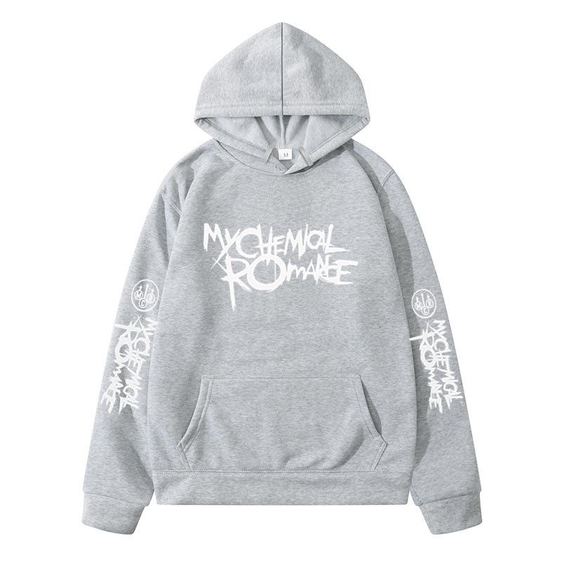 My Chemical Romance Mcr Band Printed Casual Sweatshirt Men's And Women's Same High Quality Fashion Loose Oversized Hoodie