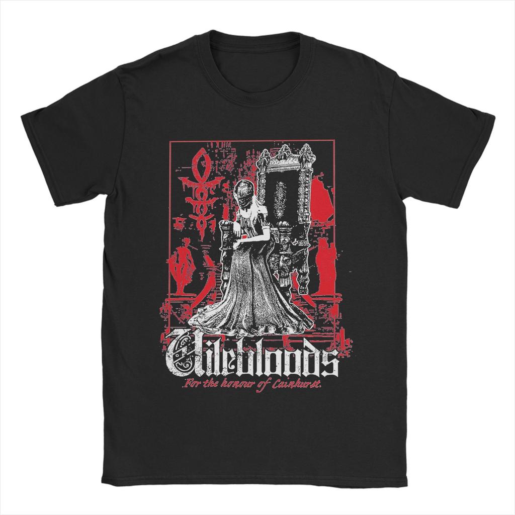 Bloodborne T-Shirt Beach  Streetwear T-Shirts 100 Cotton Trending Tee Shirt For Mens Short Sleeves Loose Top Tees