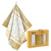 Zwoltex Rowan Tea Towel In a Box, Egyptian Cotton, 3 Pcs, Gray, 200/360G