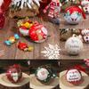 1PC Navidad Party Round Ball Shaped Santa Printing Mini Tin Box Round Empty Case Candy Storage Case