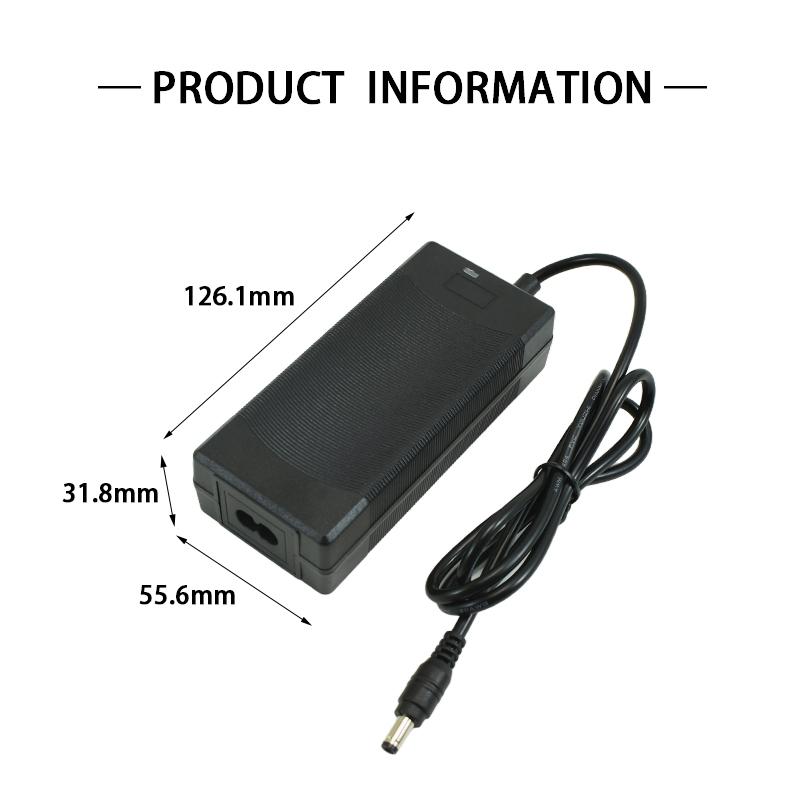 25.2V 2A Li-ion зарядное устройство для 6S 21.6V 22.2V 2A DC Полимерный литий-ионный аккумуляторный блок Зарядное устройство Высококачественный штекер DC5.5*2.1MM 100-240V