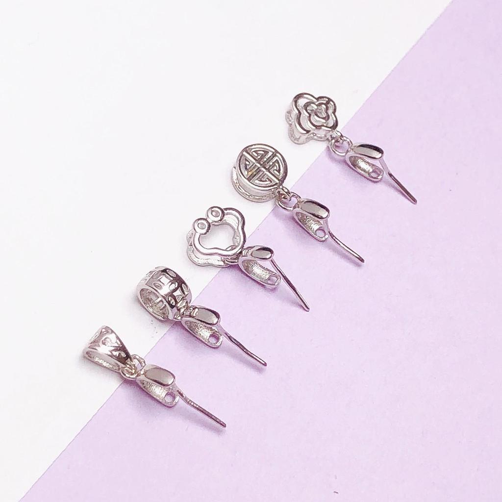 Подвеска из стерлингового серебра 925 пробы с кристаллами и нефритом, застежка и клипса с пуговицами - Бесплатная доставка