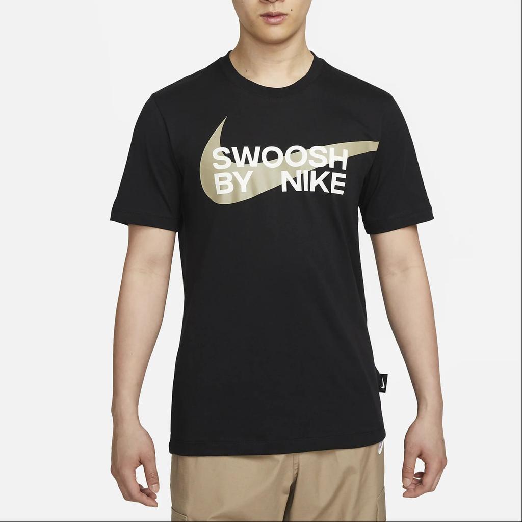 Nike T Shirts Men's Black Crew Neck Moderate Straight Fit FD1248-010