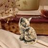 Statue Cute Kitty Figurine Party Favors Crafts Brass Desktop Ornament Table Animal Sculpture for Tea