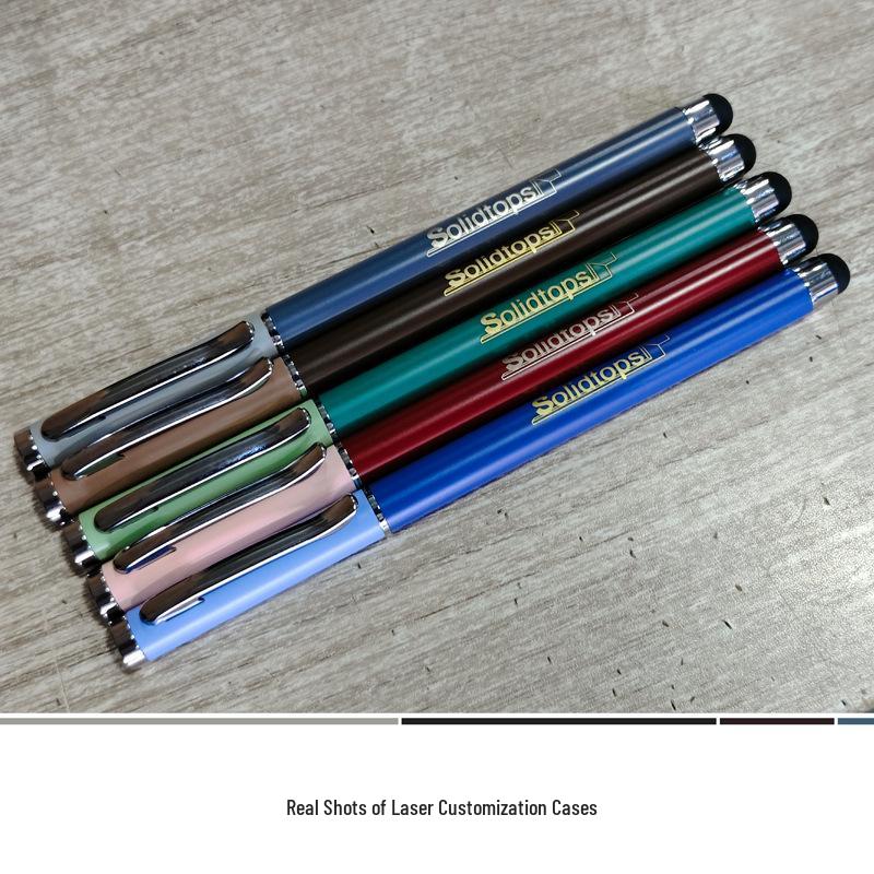 Signature Metal Rollerball Pen with Touchscreen Stylus, Customizable Logo, Business Pen Available