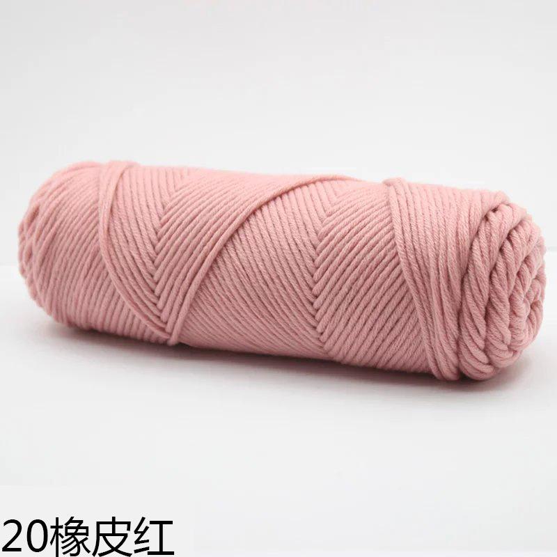 100 г/Клубок Молочная Хлопковая Шерсть Ручное Вязание Шарф Перчатки Шапка Толстая Пряжа Многоцветный Узор Натуральный Материал Мягкий Материал