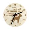 Australian Kelpie, Barb, Farmer Dog - clock with dog, wooden clock with engraving, personalised clock by Art-Dog