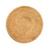 Rattan Coaster Woven Trivet for Dishes Creative Gift Round Drink Teapot Bowl